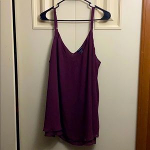 Sheer Burgundy Torrid Tank